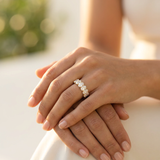 Willow Diamond Band worn by model