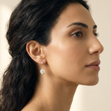Bay Drop Earrings worn by model