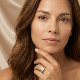 Mulberry Solitaire Ring worn by model
