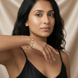 Poppy Tennis Bracelet worn by model