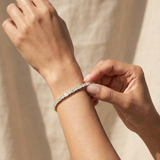 Fern Tennis Bracelet worn by model