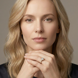 Mimosa Bezel Ring worn by model