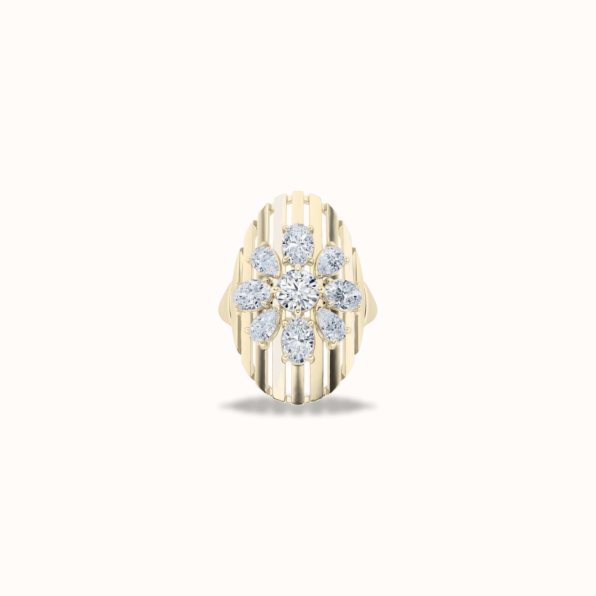 Acacia Diamond Band, solid 14ct gold set with certified laboratory-grown diamonds