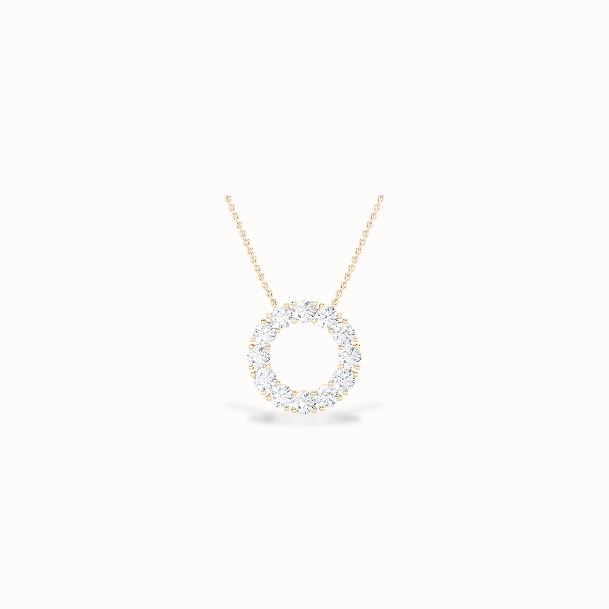 Briar Diamond Pendant, solid 14ct gold set with certified laboratory-grown diamonds