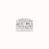 Calla Diamond Band, solid 14ct gold set with certified laboratory-grown diamonds