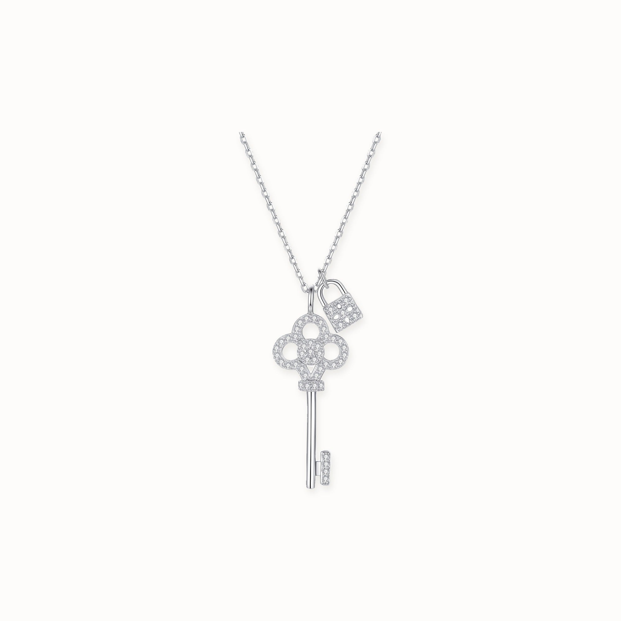 Forget-Me-Not Key Necklace