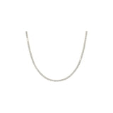 Honeysuckle Tennis Necklace — solid 14ct gold, single strand
