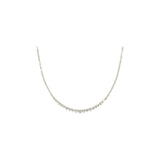 Hyacinth Tennis Necklace — solid 14ct gold, graduated single strand