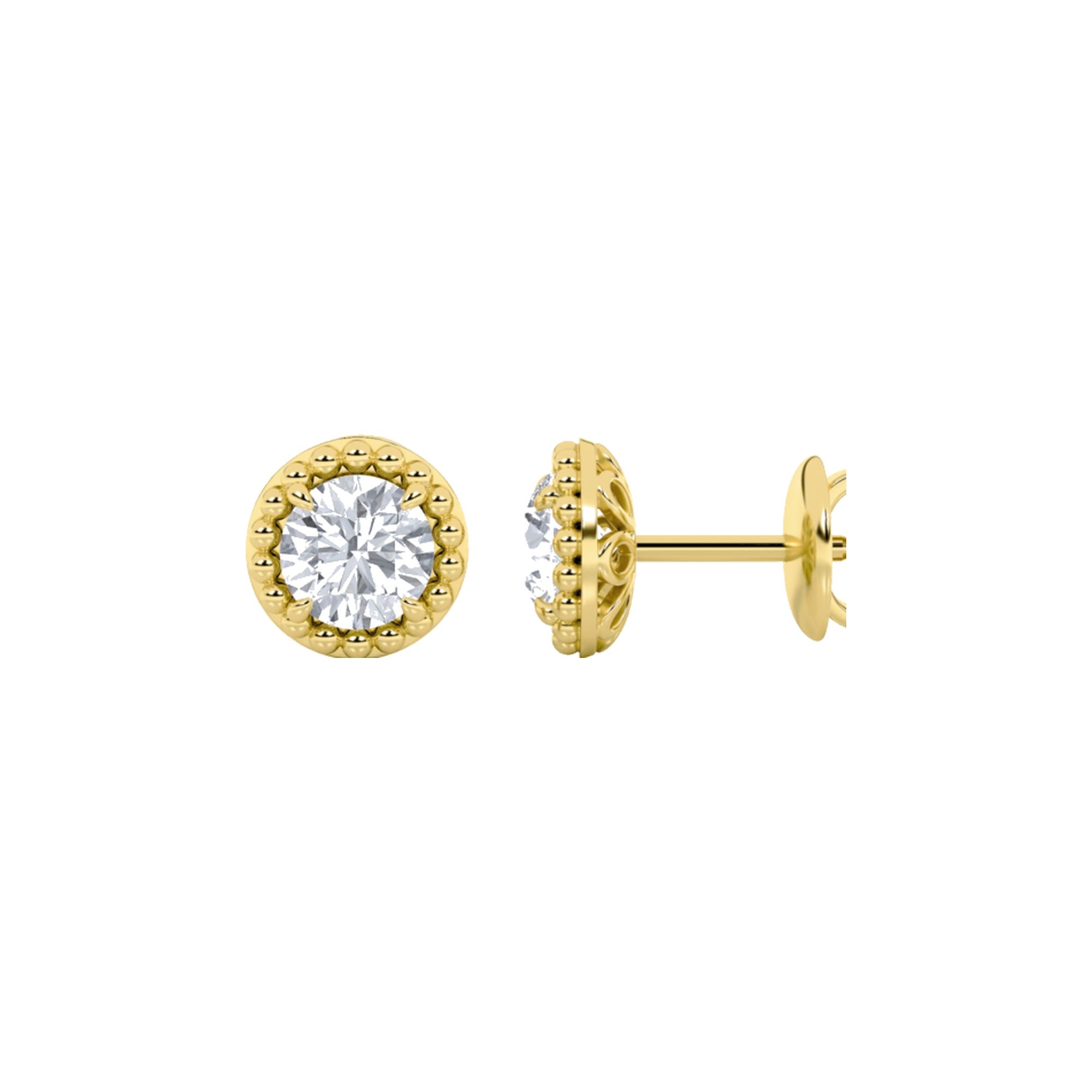 Tuberose Halo Studs packshot