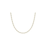 Daffodil Riviera Necklace — solid 14ct gold, single strand