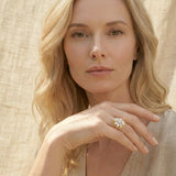 Azalea Diamond Band worn by model