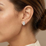 Celandine Diamond Studs worn by model