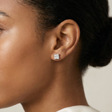 Edelweiss Diamond Studs worn by model