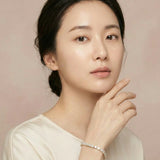 Wren Tennis Bracelet worn by model