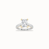 Jasmine Solitaire Ring, solid 14ct gold set with certified laboratory-grown diamonds