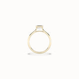 Jonquil Bezel Ring, solid 14ct gold set with certified laboratory-grown diamonds