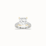 Camellia Solitaire Ring, solid 14ct gold set with certified laboratory-grown diamonds