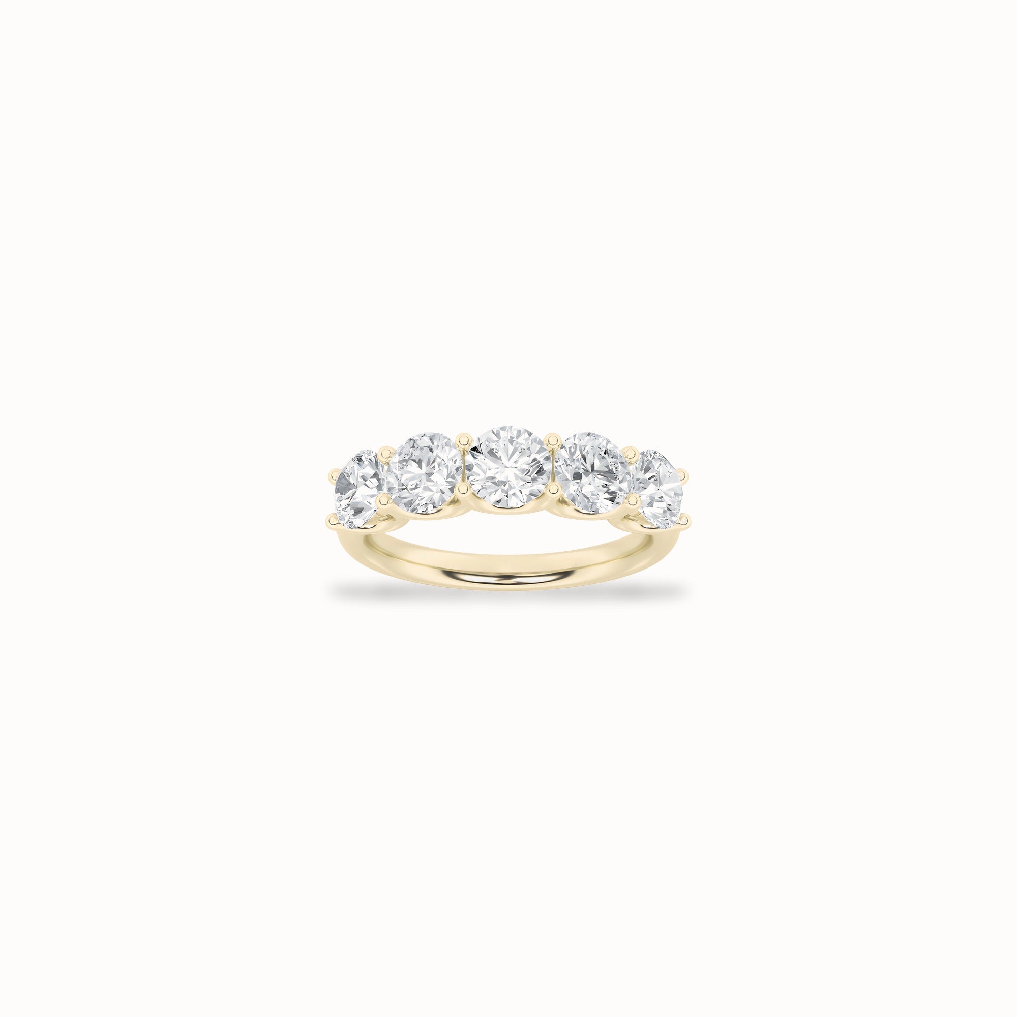Bluebell Diamond Band, solid 14ct gold set with certified laboratory-grown diamonds