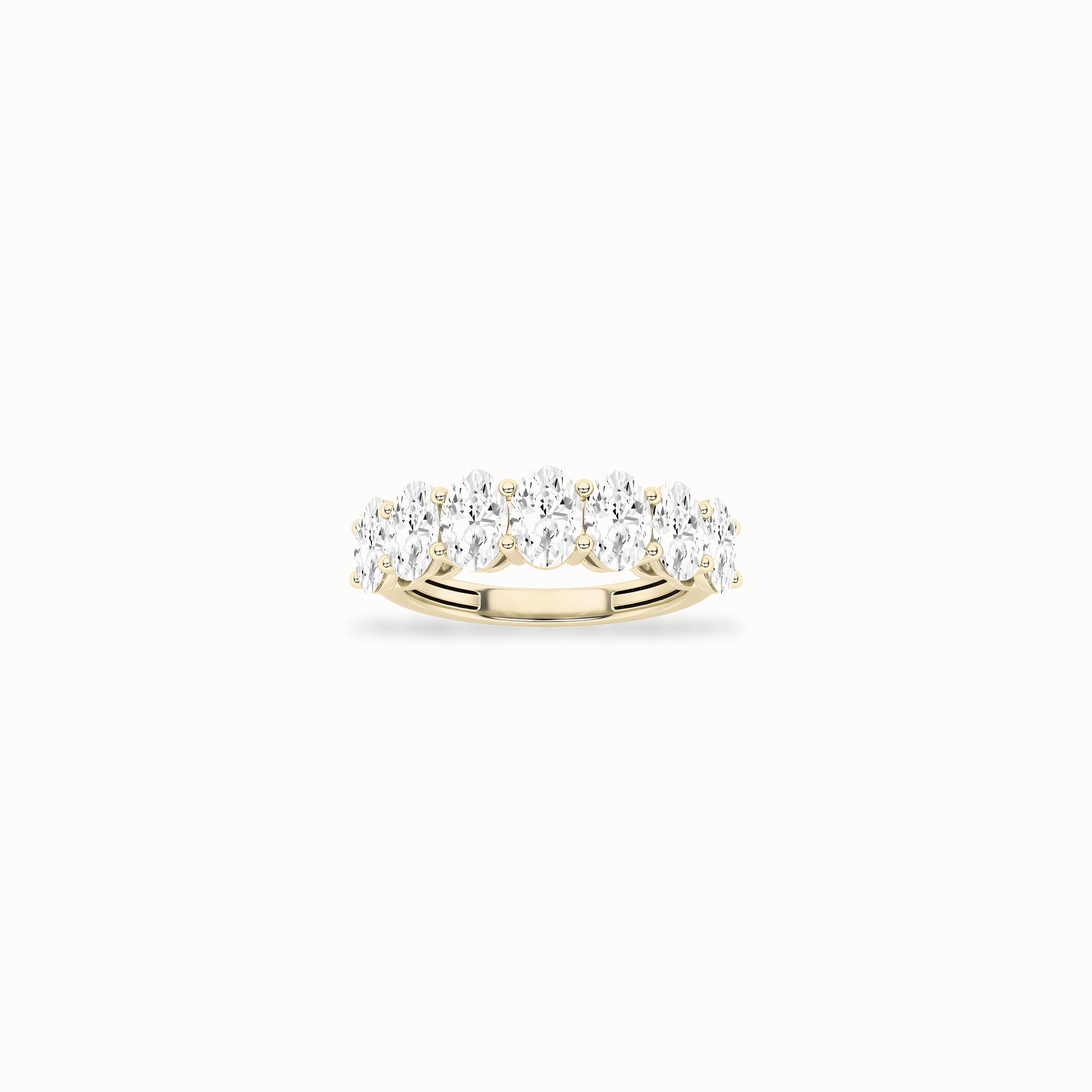 Willow Diamond Band, solid 14ct gold set with certified laboratory-grown diamonds