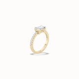 Wisteria Pavé Ring, solid 14ct gold set with certified laboratory-grown diamonds
