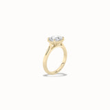 Dahlia Oval Solitaire Ring, solid 14ct gold set with certified laboratory-grown diamonds