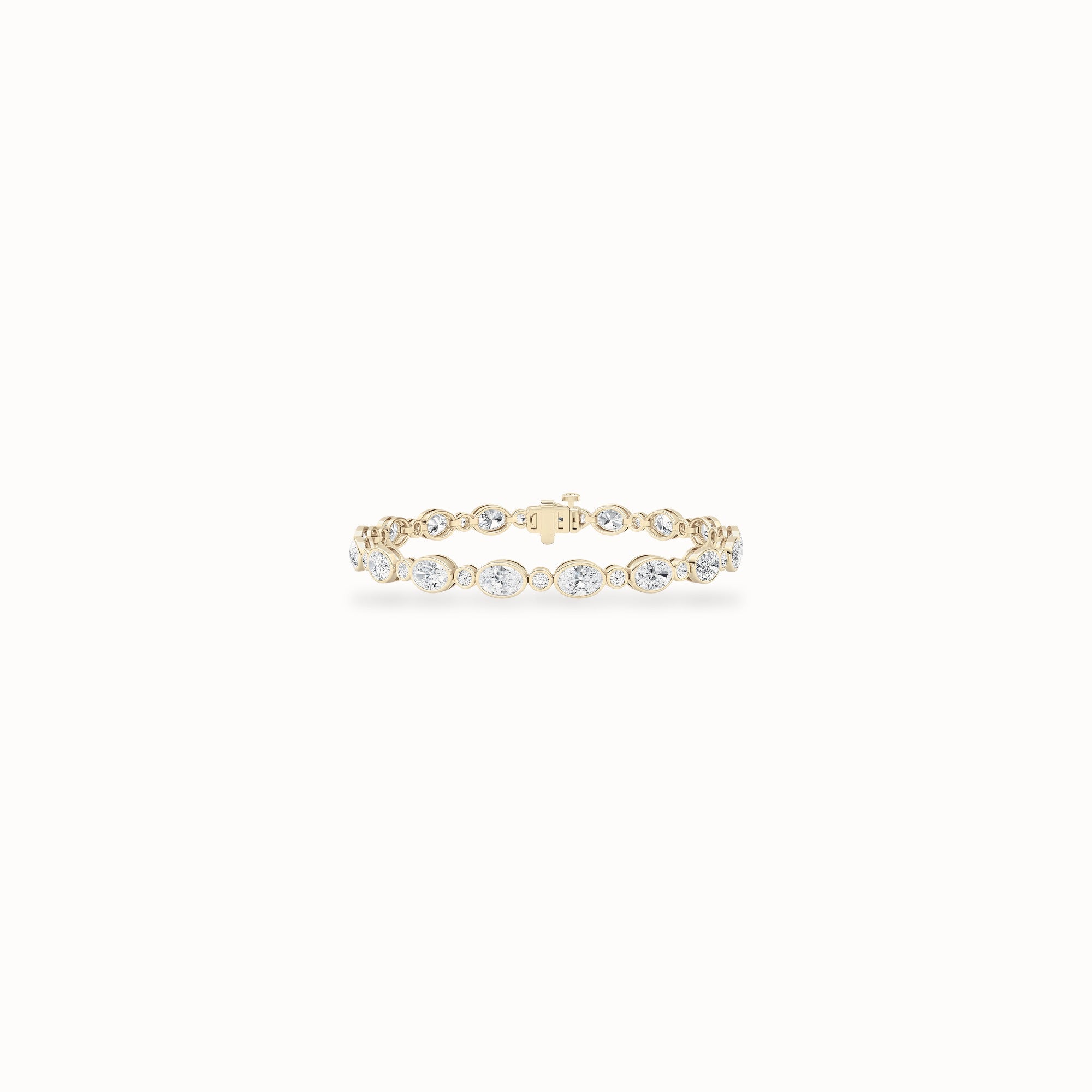 Marigold Tennis Bracelet, solid 14ct gold set with certified laboratory-grown diamonds