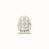 Azalea Diamond Band, solid 14ct gold set with certified laboratory-grown diamonds