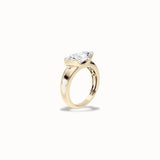 Juniper Bezel Ring, solid 14ct gold set with certified laboratory-grown diamonds