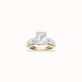 Linden Solitaire Ring, solid 14ct gold set with certified laboratory-grown diamonds
