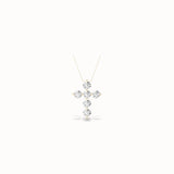 Maple Diamond Pendant, solid 14ct gold set with certified laboratory-grown diamonds