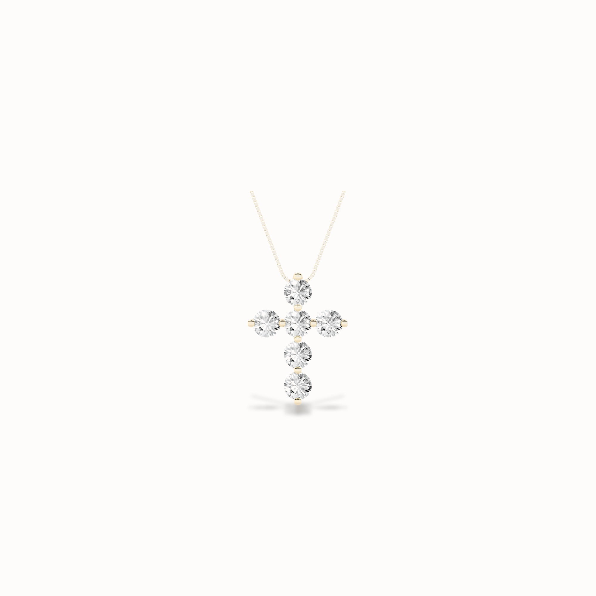 Maple Diamond Pendant, solid 14ct gold set with certified laboratory-grown diamonds