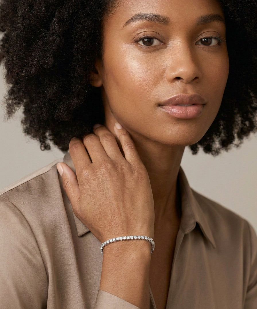 Meadowsweet Tennis Bracelet, worn