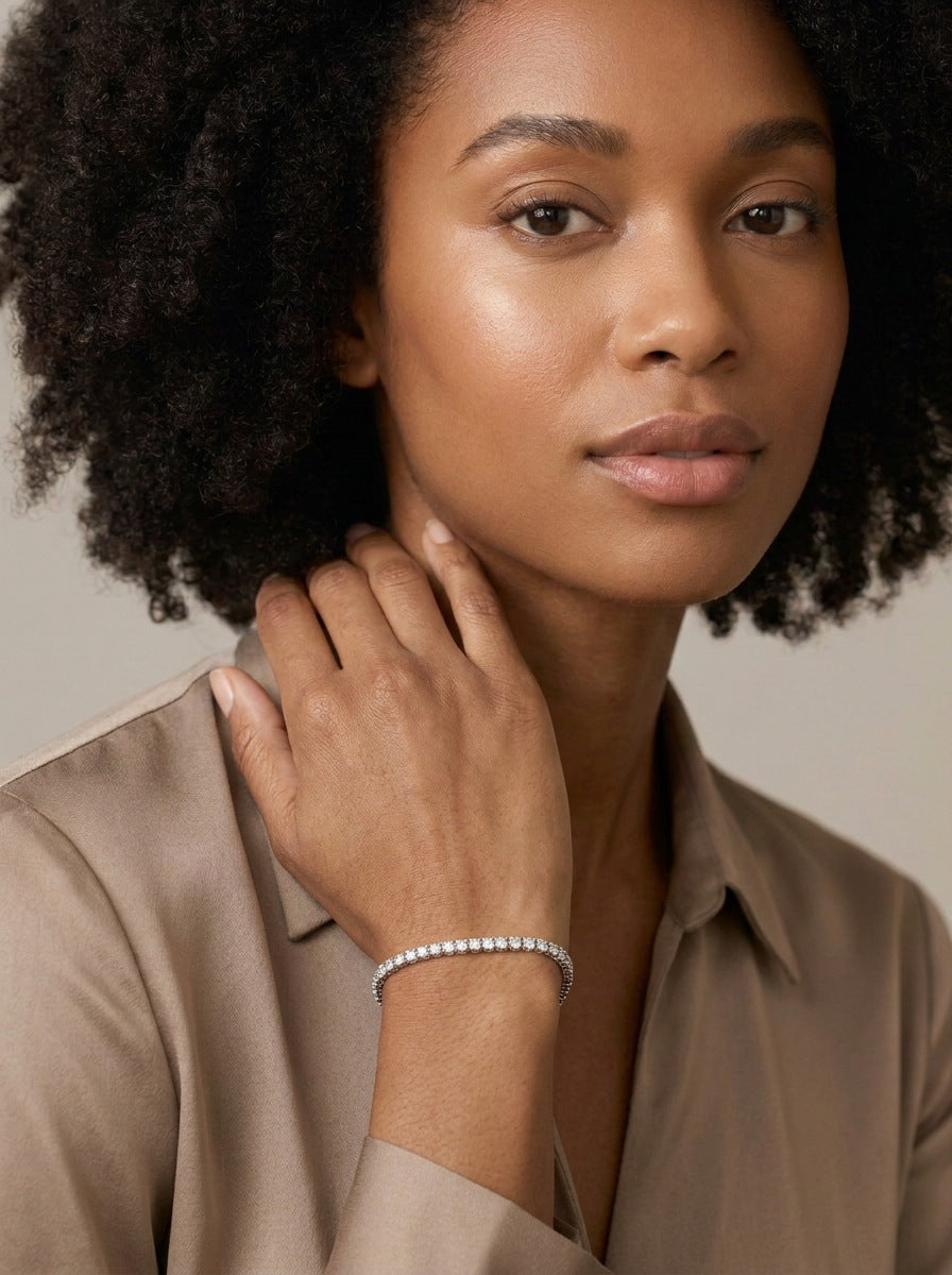 Meadowsweet Tennis Bracelet, worn