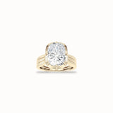 Mulberry Solitaire Ring, solid 14ct gold set with certified laboratory-grown diamonds
