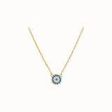 Nigella Evil Eye Necklace, gold plated