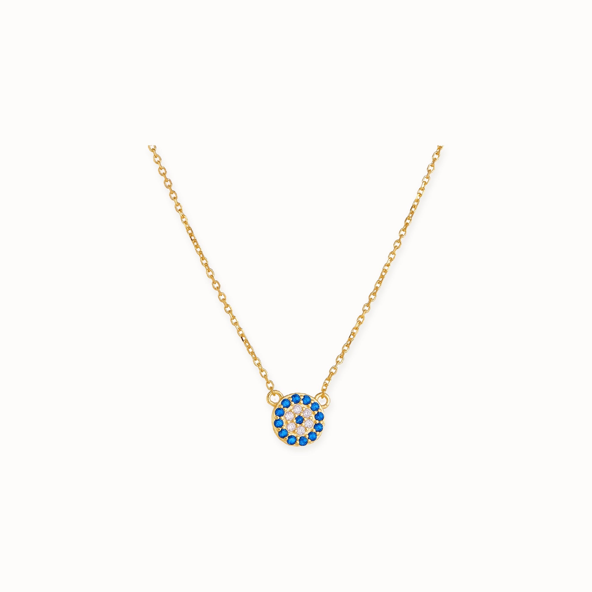Nigella Evil Eye Necklace, gold plated