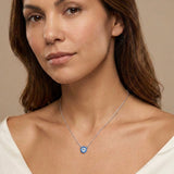 Nigella Evil Eye Necklace, worn