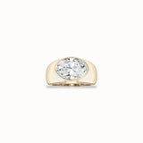 Oak Diamond Ring, solid 14ct gold set with certified laboratory-grown diamonds