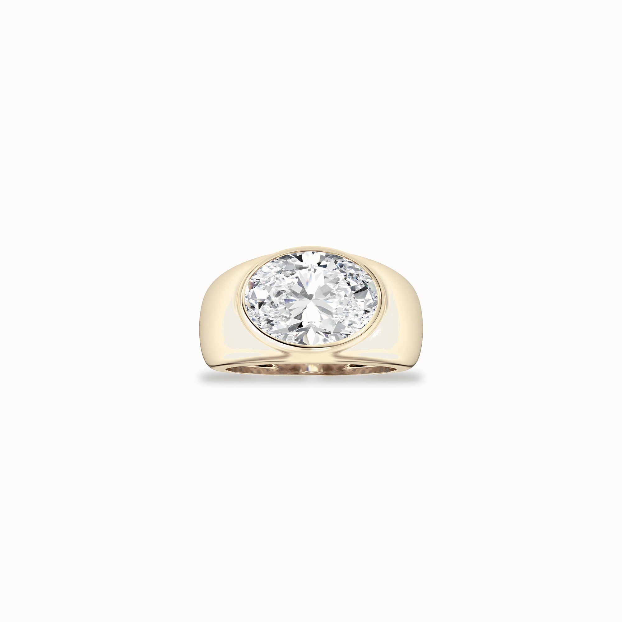 Oak Diamond Ring, solid 14ct gold set with certified laboratory-grown diamonds