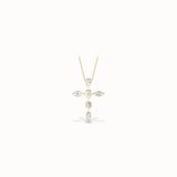 Oleander Diamond Pendant, solid 14ct gold set with certified laboratory-grown diamonds