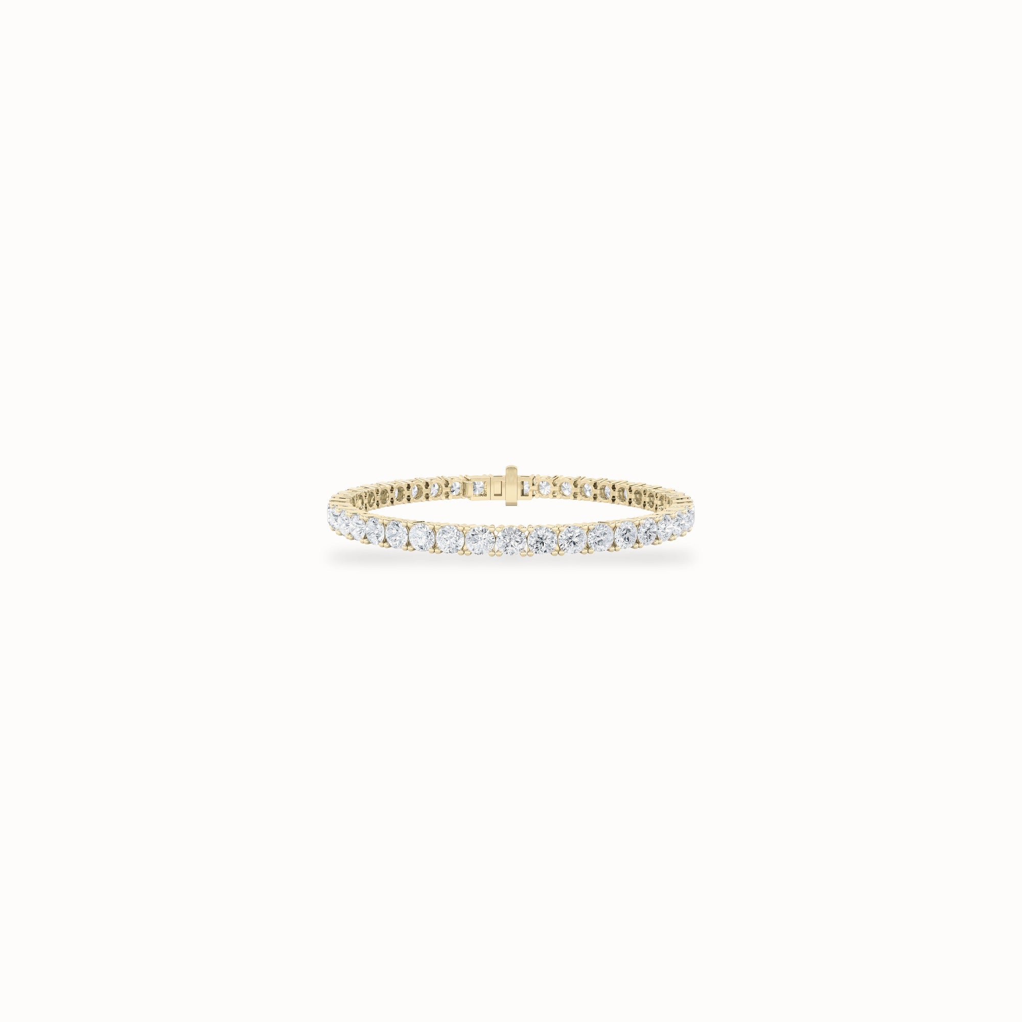 Opal Tennis Bracelet, solid 14ct gold set with certified laboratory-grown diamonds