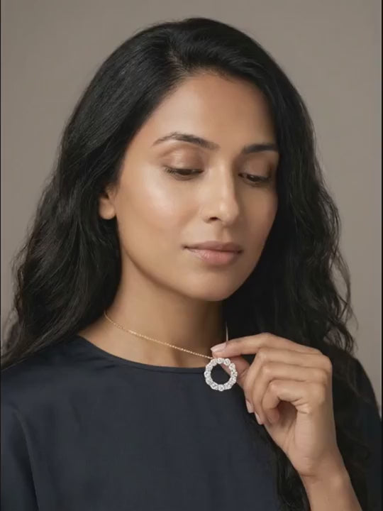Briar Diamond Pendant worn by model