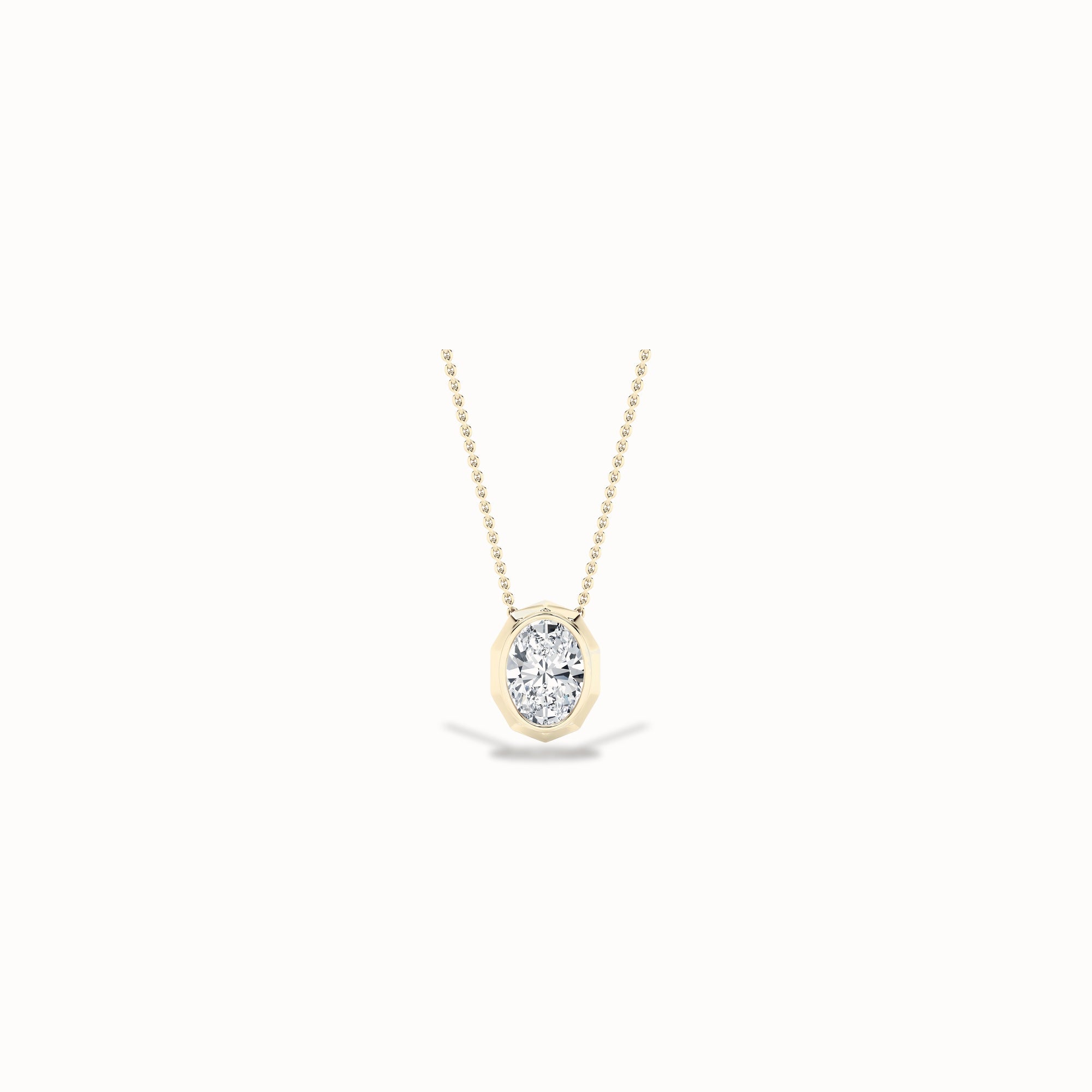 Primula Diamond Pendant, solid 14ct gold set with certified laboratory-grown diamonds