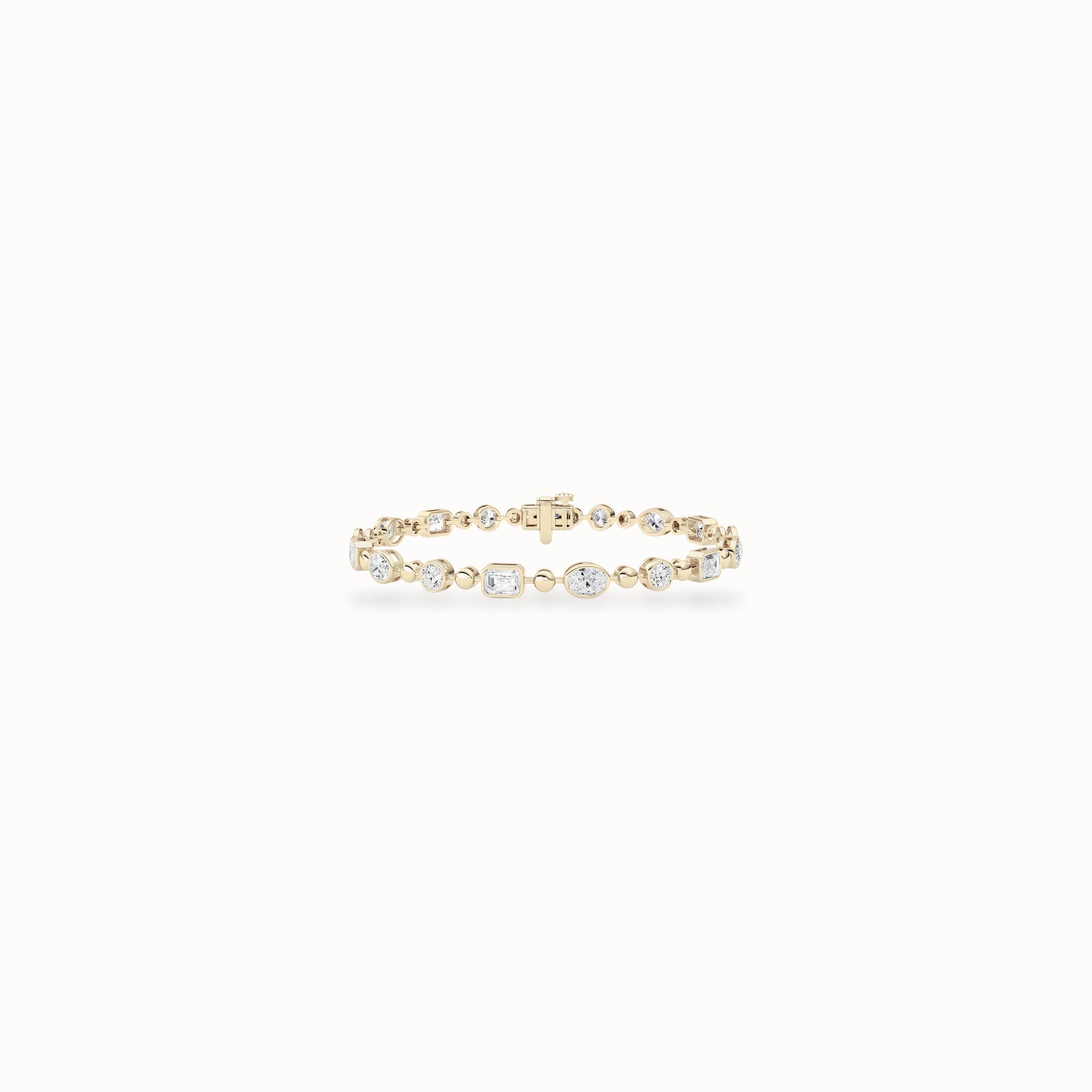 Rosemary Tennis Bracelet, solid 14ct gold set with certified laboratory-grown diamonds