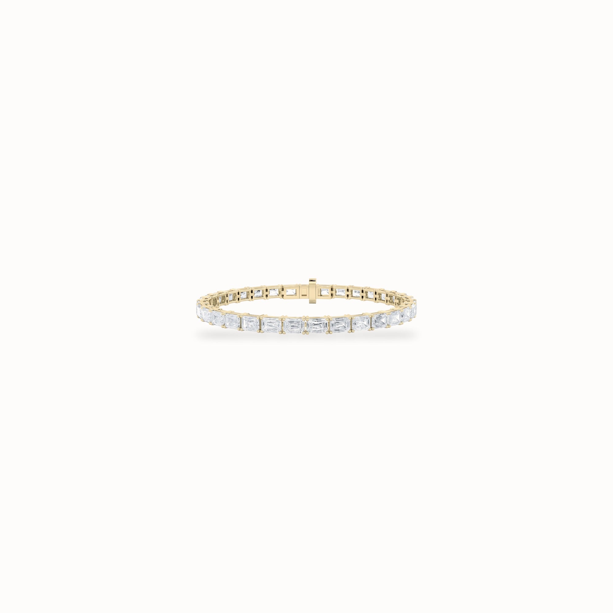 Rue Tennis Bracelet, solid 14ct gold set with certified laboratory-grown diamonds