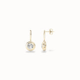 Seraphina Drop Earrings, solid 14ct gold set with certified laboratory-grown diamonds