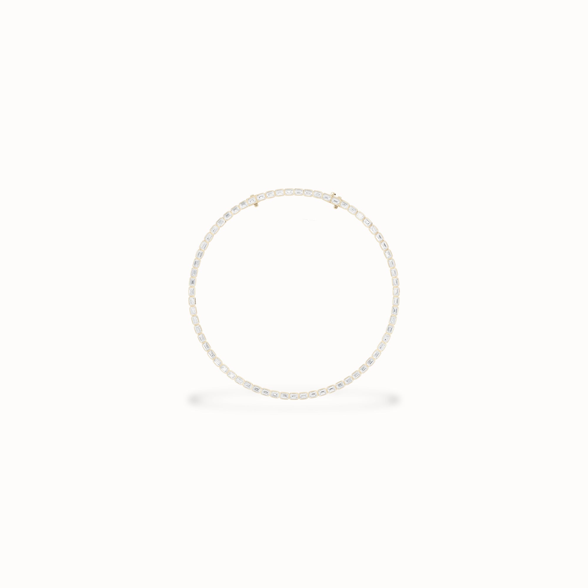 Sorrel Tennis Necklace, solid 14ct gold set with certified laboratory-grown diamonds