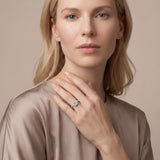 Starflower Halo Ring, worn