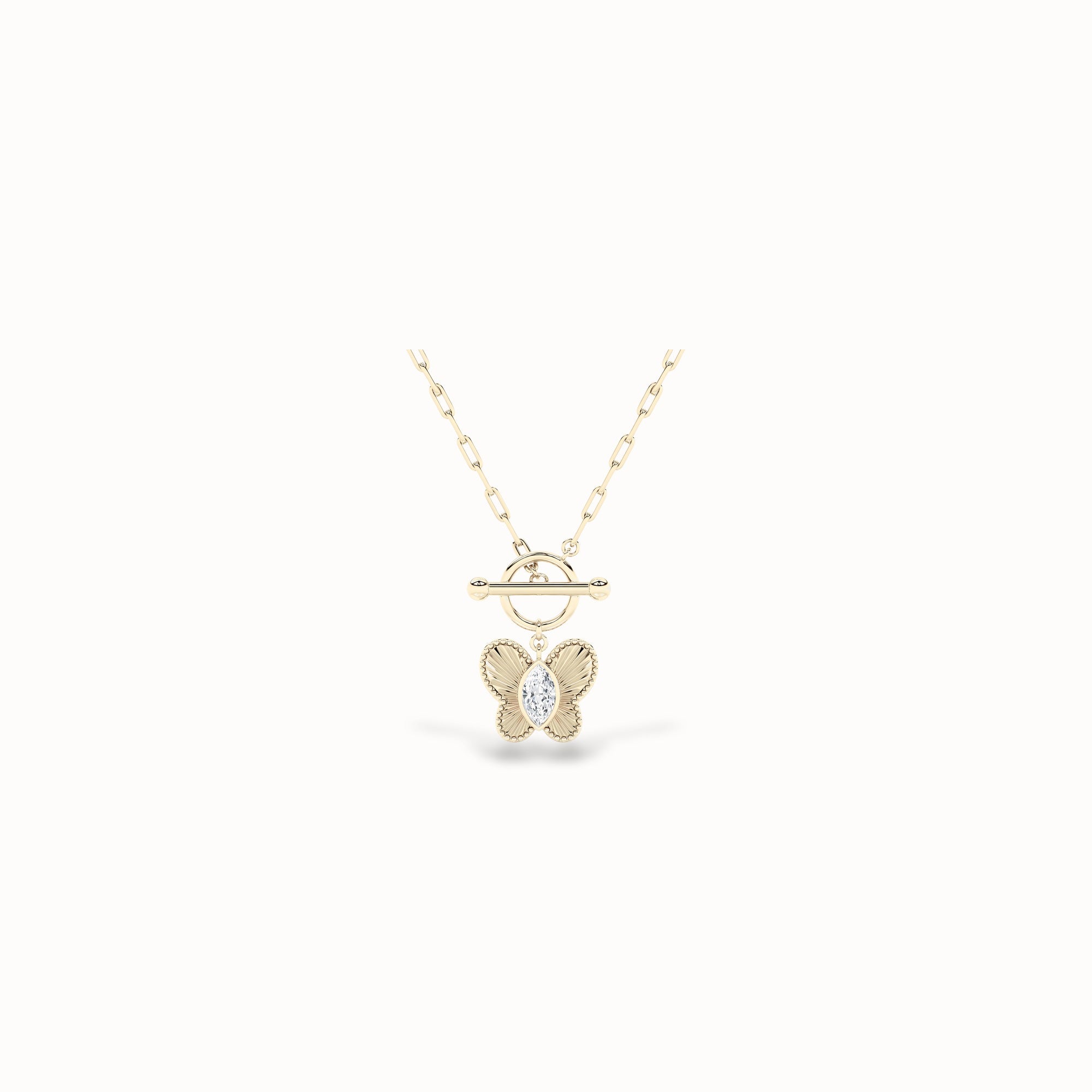 Tansy Diamond Pendant, solid 14ct gold set with certified laboratory-grown diamonds