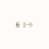 Thistle Diamond Studs, solid 14ct gold set with certified laboratory-grown diamonds